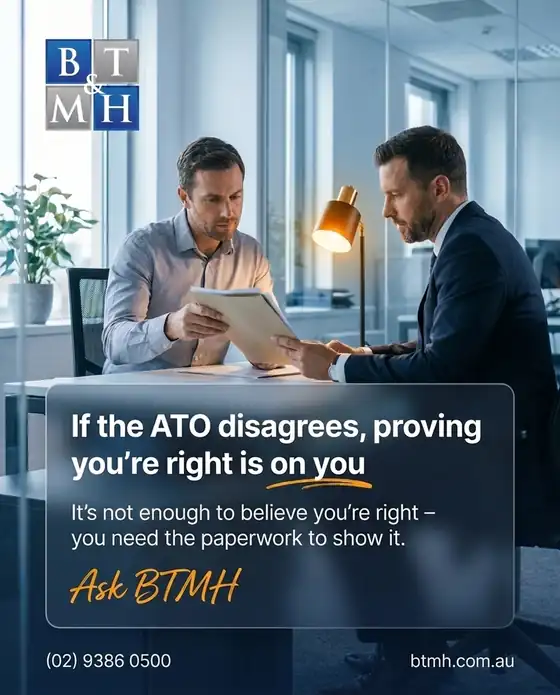 BTMH — spotkanie z doradcą, kreacja o sporze z ATO