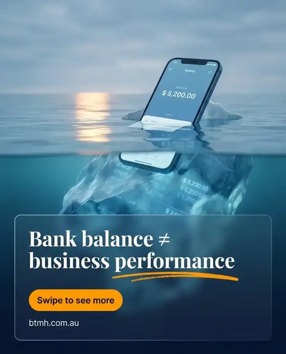 BTMH, telefon jako góra lodowa, hasło Bank balance is not business performance